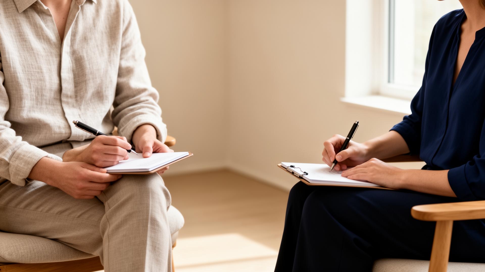 Due persone durante una consulenza clinica